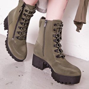 Kendall + Kylie Phoenix Lace-Up Combat Boots